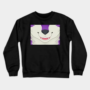 Purple Husky Face Crewneck Sweatshirt